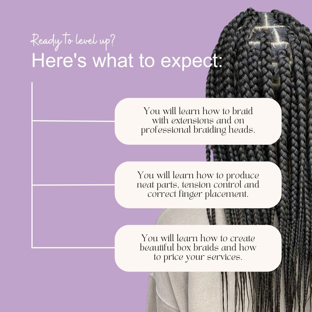 Unleash Your Inner Braider: Master Box Braids in This Crash Course Saturday 27th April 2024